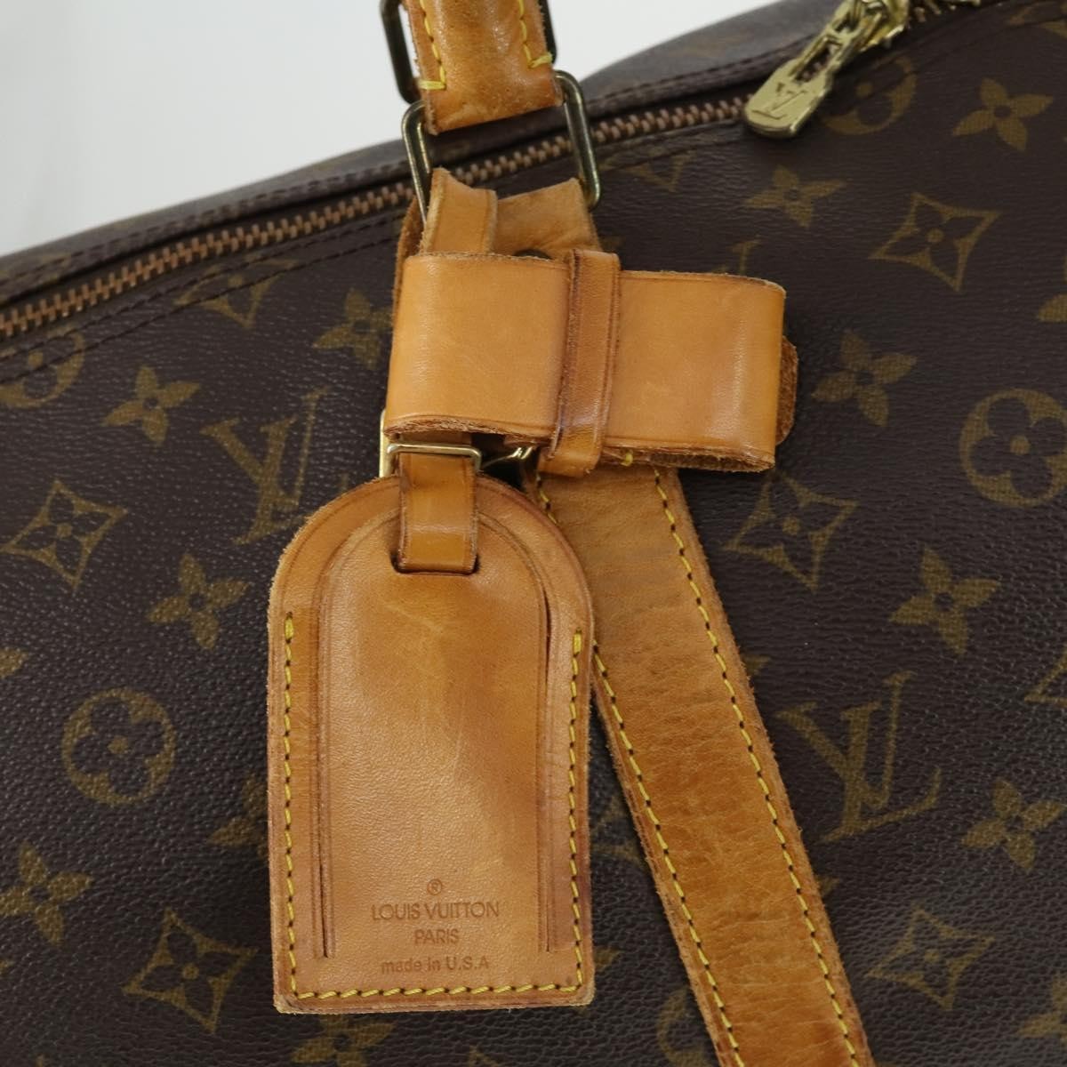 Louis Vuitton Keepall Bag Monogram Canvas Brown Canvas Travel Bag Bag (Pre-Owned)