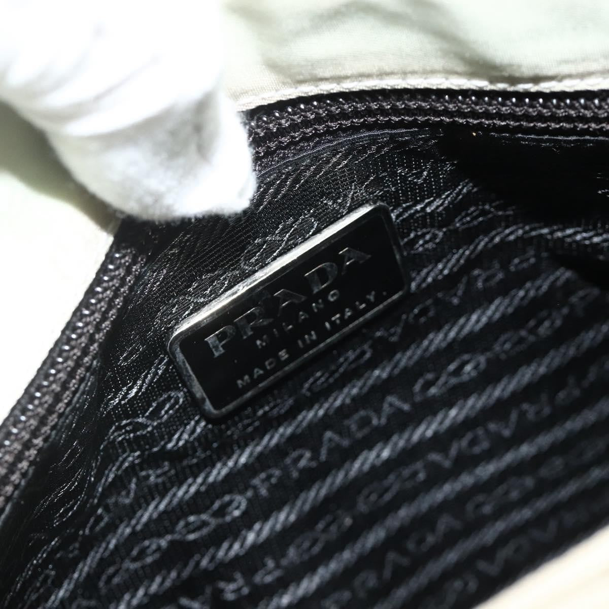 Prada Resin Handle Shoulder Bag Tessuto Clear Nylon Shoulder Bag Bag (Pre-Owned)