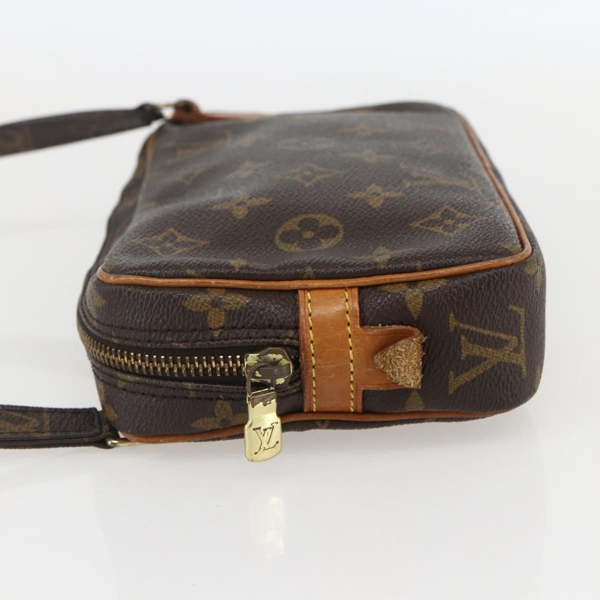Louis Vuitton Pochette Marly Bandouliere Bag Monogram Canvas Brown Canvas Clutche & Pouche Bag (Pre-Owned)