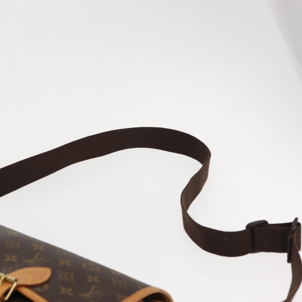 Louis Vuitton Sac Gibeciere Messenger Bag Monogram Canvas Brown Canvas Shoulder Bag Bag (Pre-Owned)