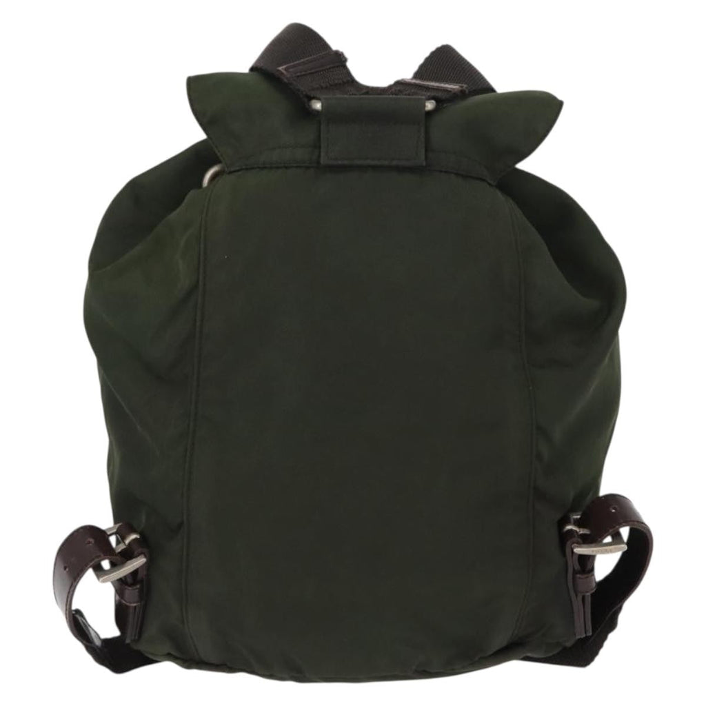 Prada Front Pocket Backpack Tessuto Khaki Nylon Backpack Bag (Pre-Owned)