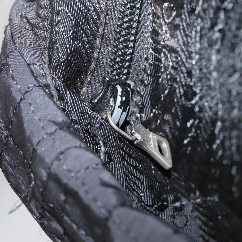 Prada Vintage Handbag Tessuto Black Nylon Handbag (Pre-Owned)