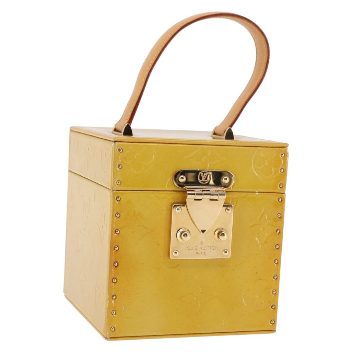Louis Vuitton Bleecker Box Bag Monogram Vernis Beige Patent_Leather Clutche & Pouche Bag (Pre-Owned)