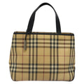 Burberry Nova Check Handbag Nova Check Canvas And Leather Beige Canvas Handbag (Pre-Owned)