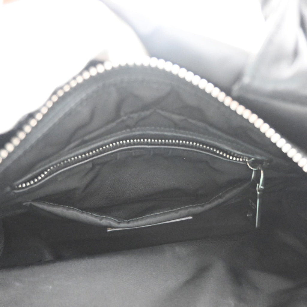 Prada Convertible Double Tote Tessuto Black Nylon Handbag (Pre-Owned)