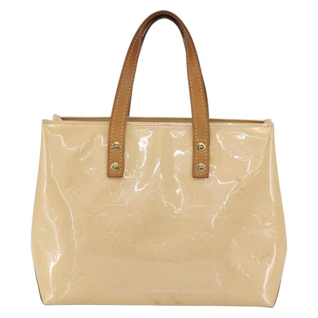 Louis Vuitton Reade Handbag Monogram Vernis Beige Patent_Leather Handbag (Pre-Owned)
