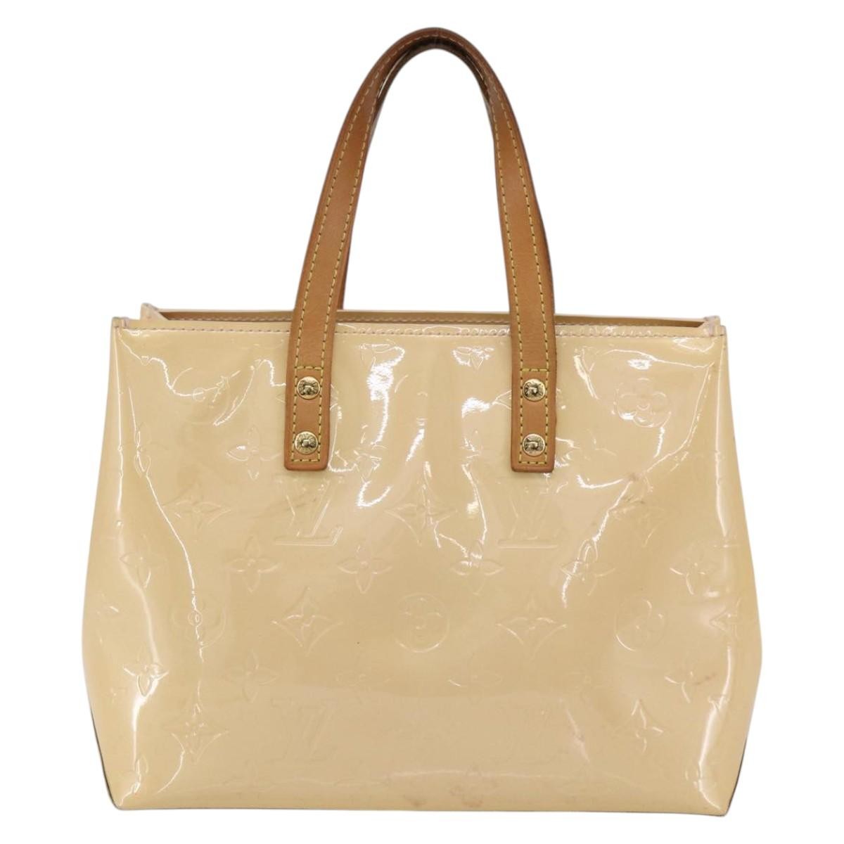 Louis Vuitton Reade Handbag Monogram Vernis Beige Patent_Leather Handbag (Pre-Owned)