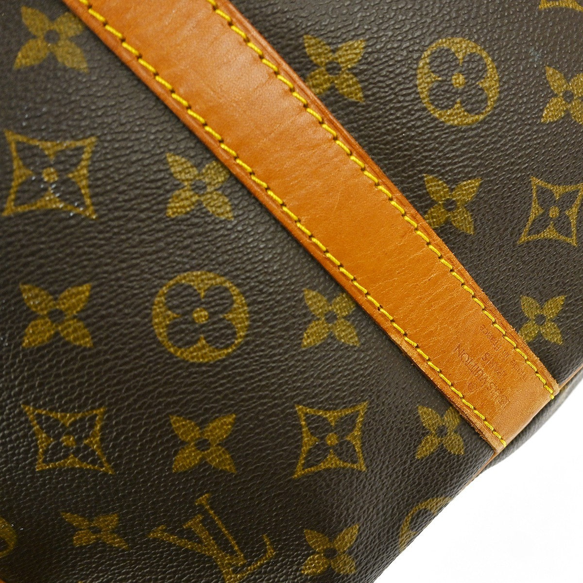 Louis Vuitton Keepall Bag Monogram Canvas Brown Canvas Travel Bag Bag (Pre-Owned)