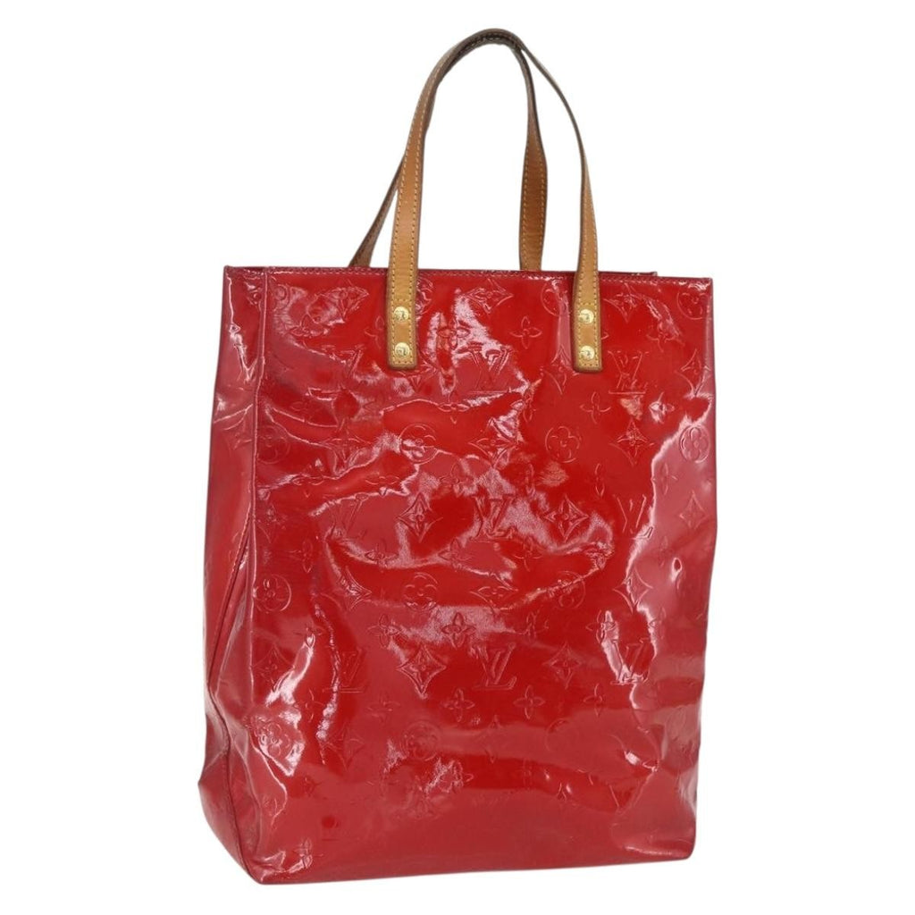 Louis Vuitton Reade Handbag Monogram Vernis Red Patent_Leather Handbag (Pre-Owned)
