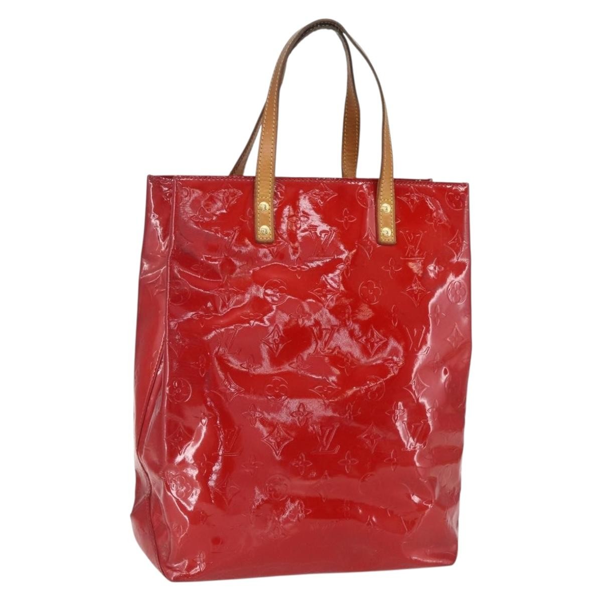 Louis Vuitton Reade Handbag Monogram Vernis Red Patent_Leather Handbag (Pre-Owned)