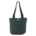 Prada Vintage Zip Tote Tessuto Green Nylon Tote Bag Bag (Pre-Owned)