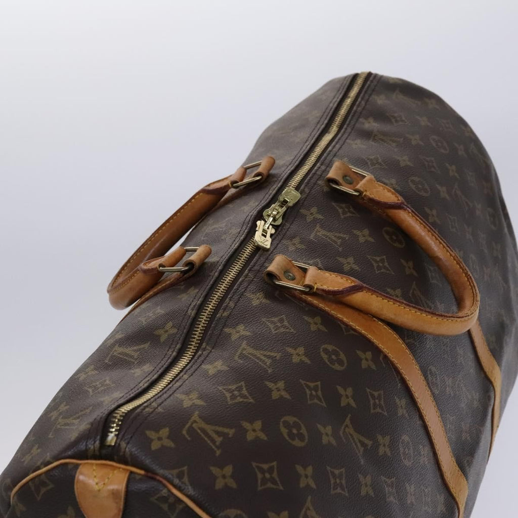 Louis Vuitton Keepall Bag Monogram Canvas Brown Canvas Travel Bag Bag (Pre-Owned)