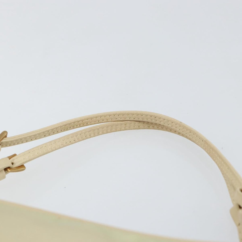 Prada Vintage Handbag Tessuto Beige Nylon Handbag (Pre-Owned)