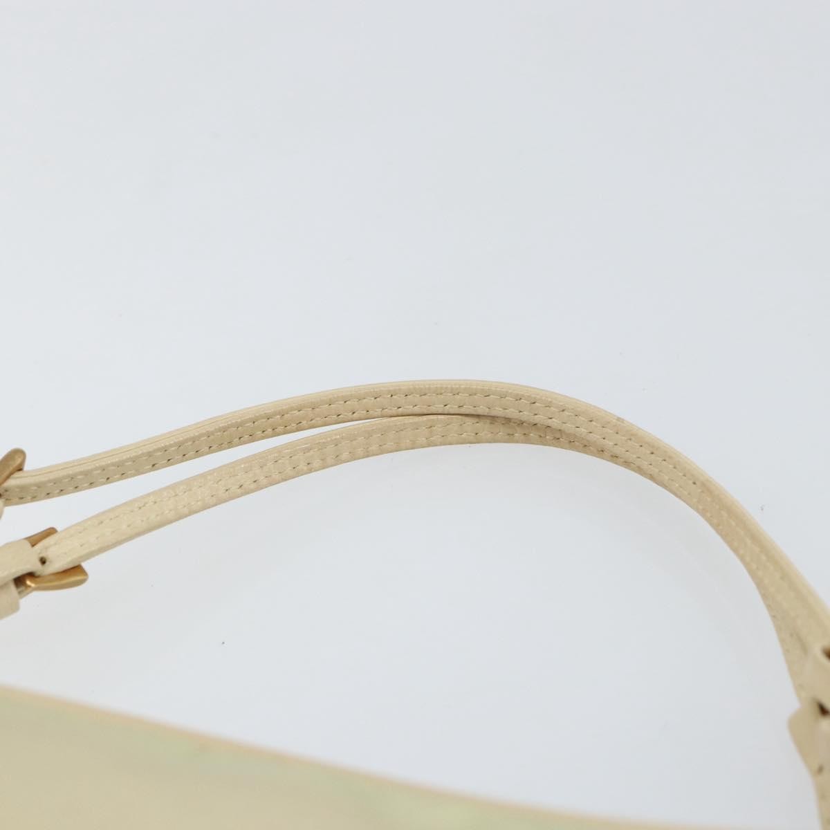 Prada Vintage Handbag Tessuto Beige Nylon Handbag (Pre-Owned)