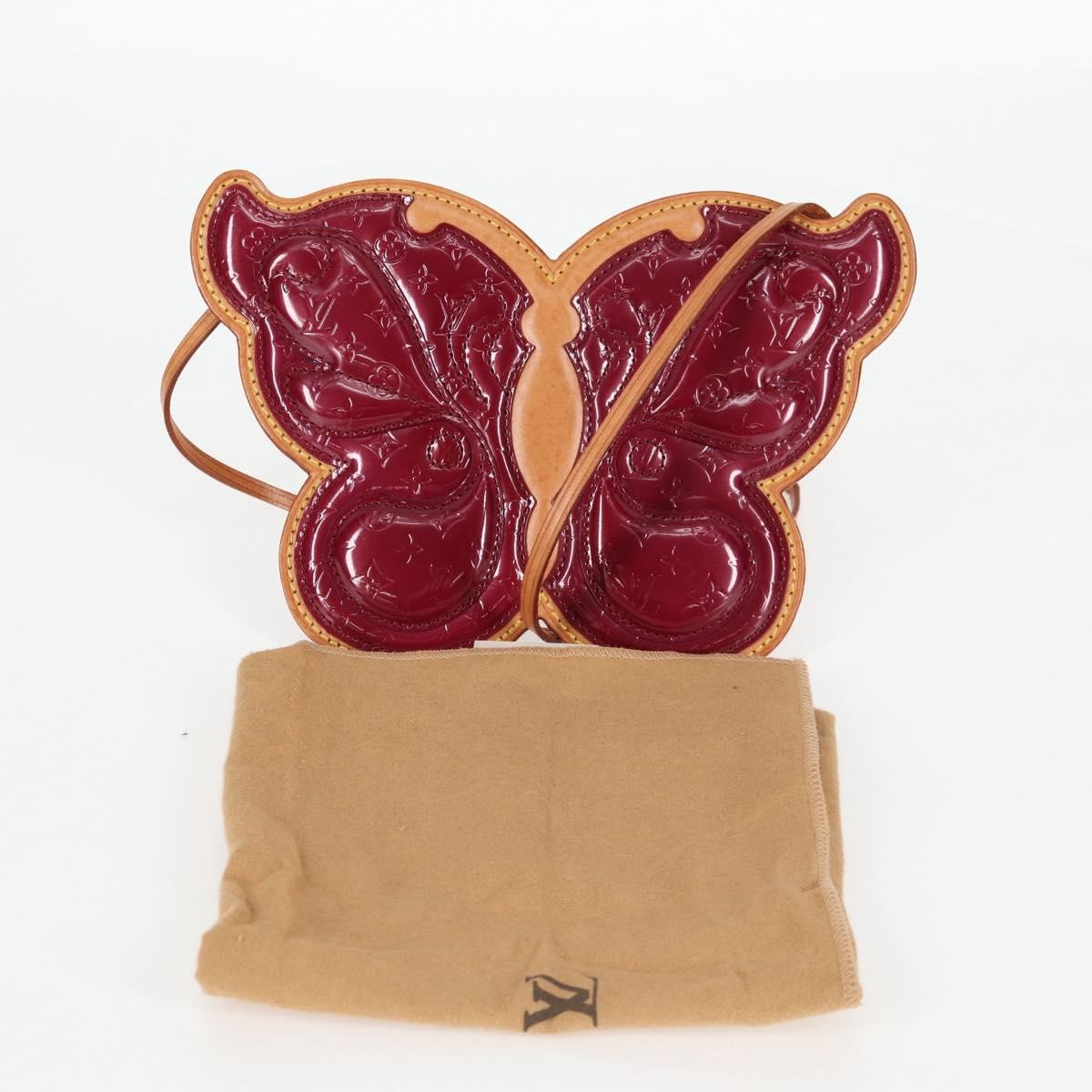 Louis Vuitton Conte De Fees Butterfly Crossbody Bag Monogram Vernis Burgundy Patent_Leather Clutche & Pouche Bag (Pre-Owned)