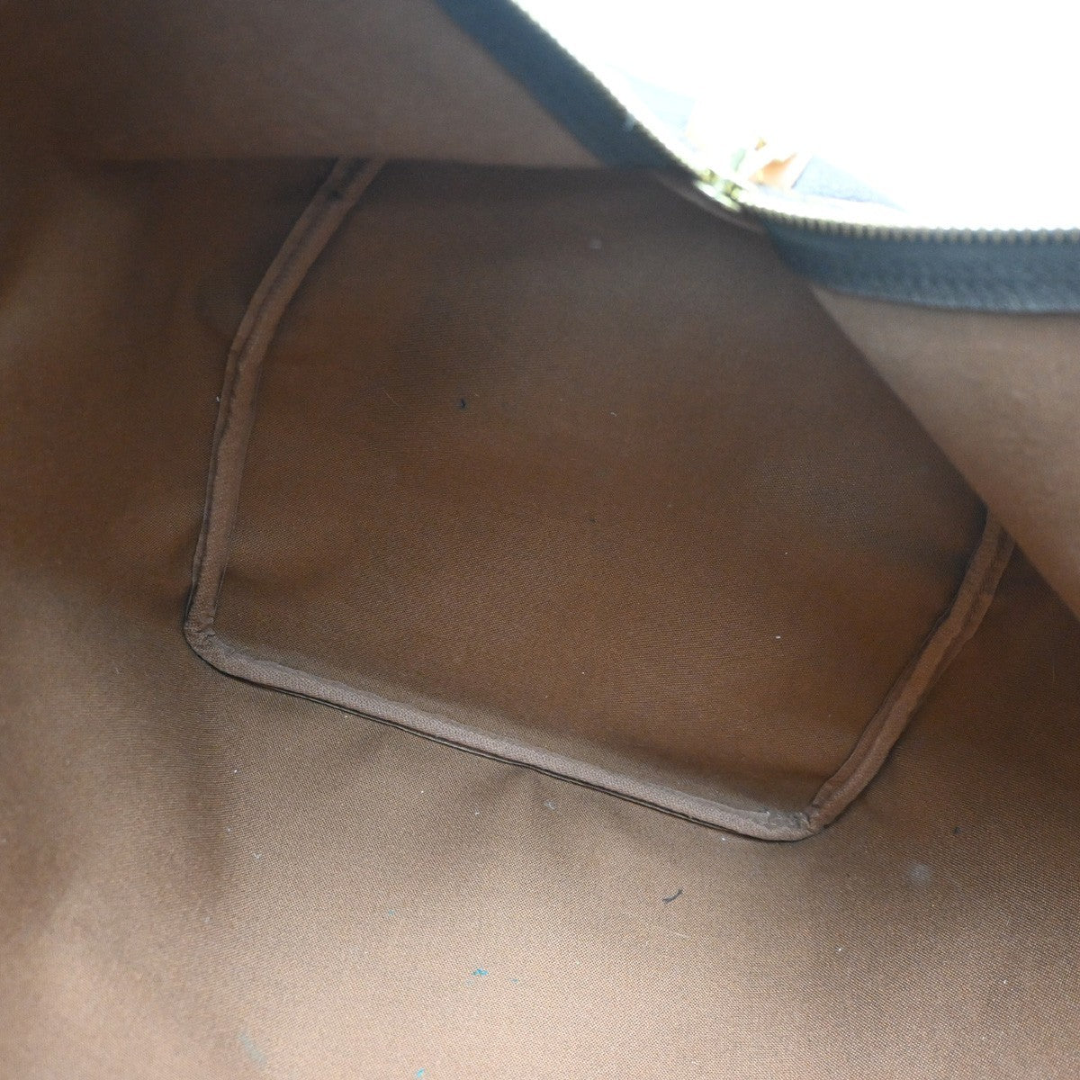 Louis Vuitton Keepall Bag Monogram Canvas Brown Leather Travel Bag Bag (Pre-Owned)