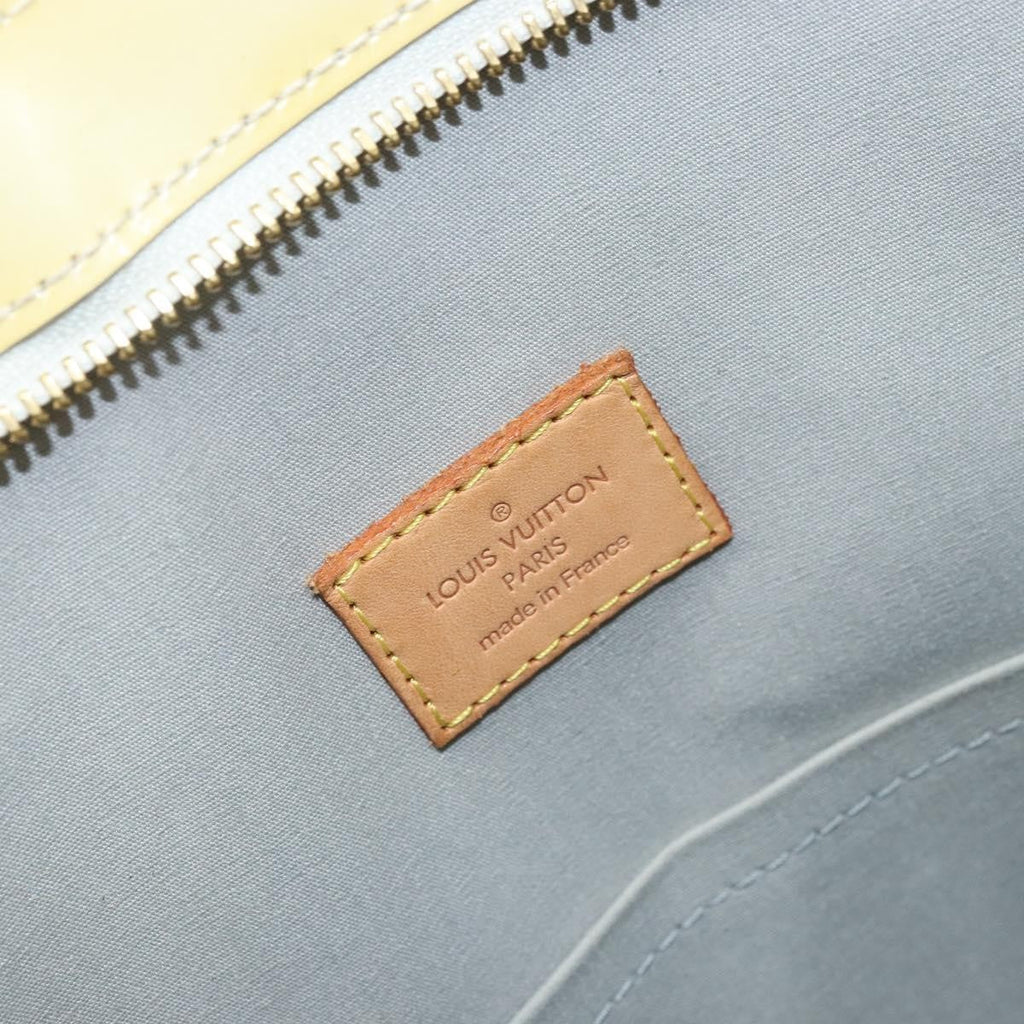 Louis Vuitton Brentwood Handbag Monogram Vernis Yellow Patent_Leather Tote Bag Bag (Pre-Owned)