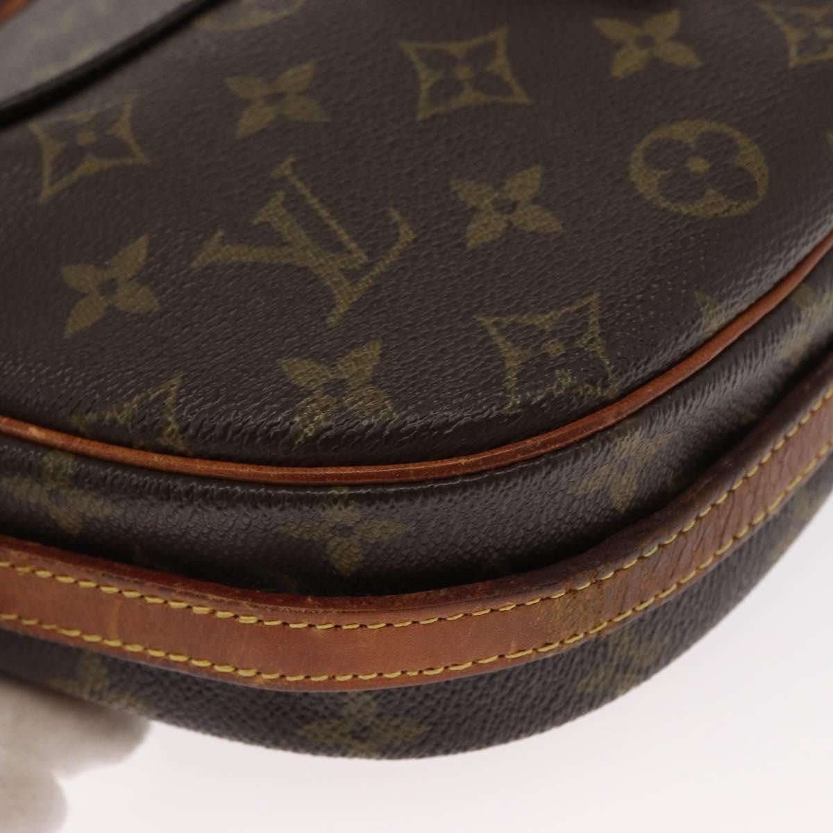 Louis Vuitton Jeune Fille Handbag Monogram Canvas Brown Canvas Shoulder Bag Bag (Pre-Owned)