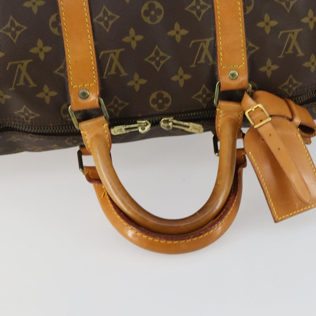 Louis Vuitton Keepall Bag Monogram Canvas Brown Canvas Travel Bag Bag (Pre-Owned)