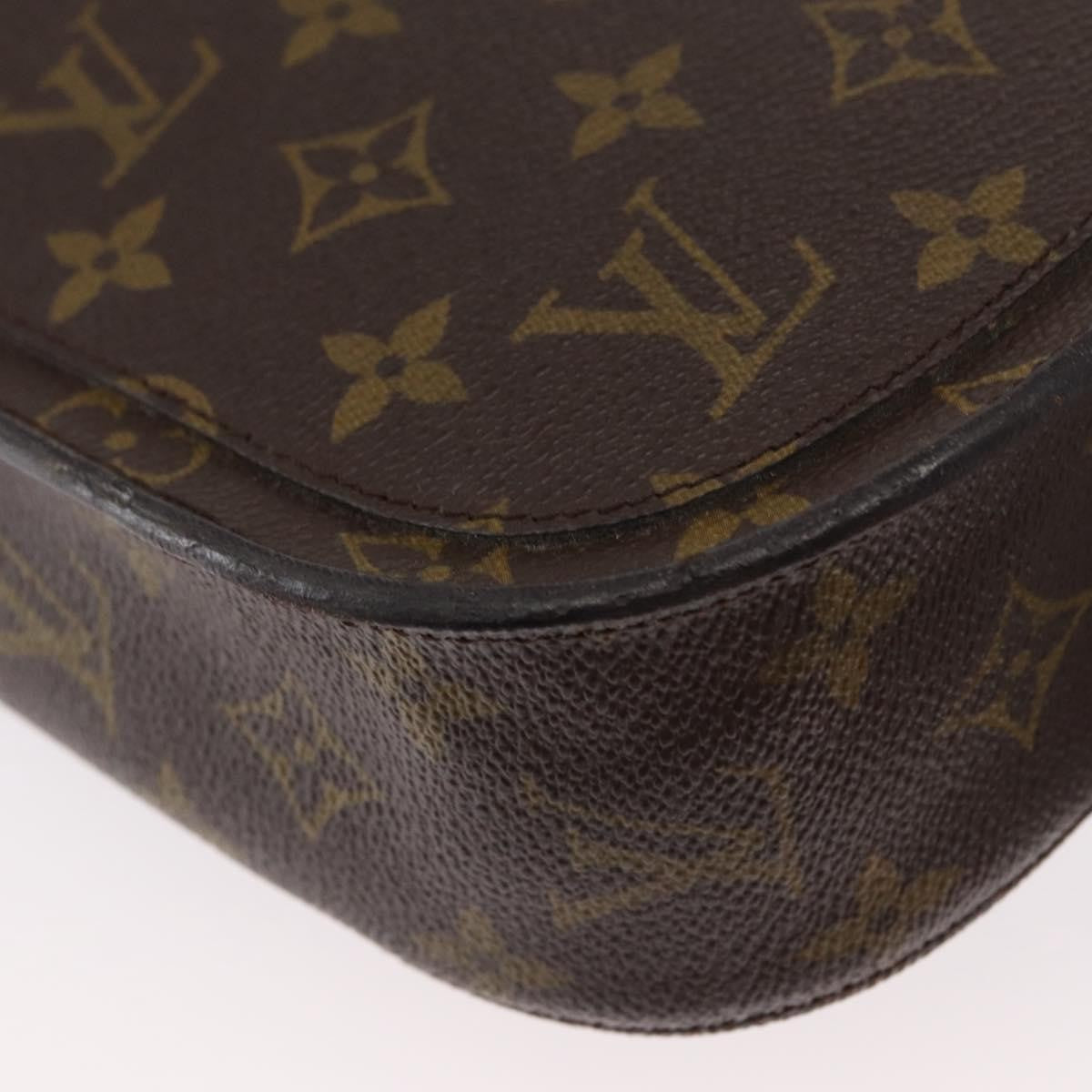 Louis Vuitton Saint Cloud Handbag Monogram Canvas Brown Canvas Shoulder Bag Bag (Pre-Owned)