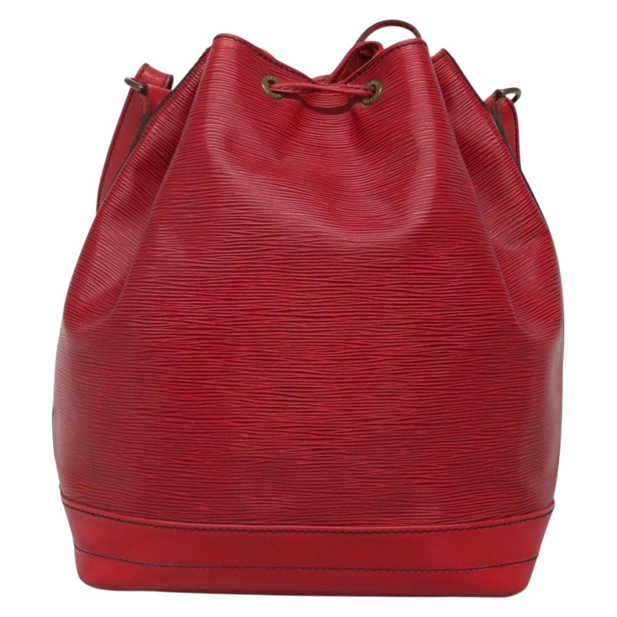 Louis Vuitton Noe Handbag Epi Leather Red Leather Bag (Pre-Owned)