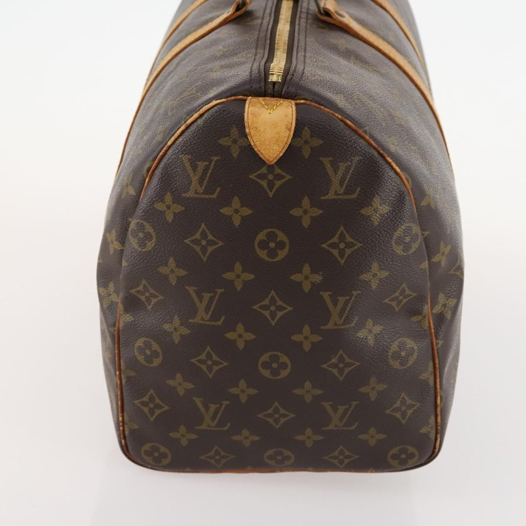 Louis Vuitton Keepall Bag Monogram Canvas Brown Canvas Travel Bag Bag (Pre-Owned)