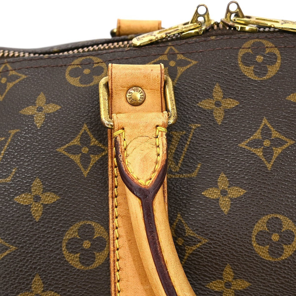 Louis Vuitton Keepall Bag Monogram Canvas Brown Canvas Travel Bag Bag (Pre-Owned)