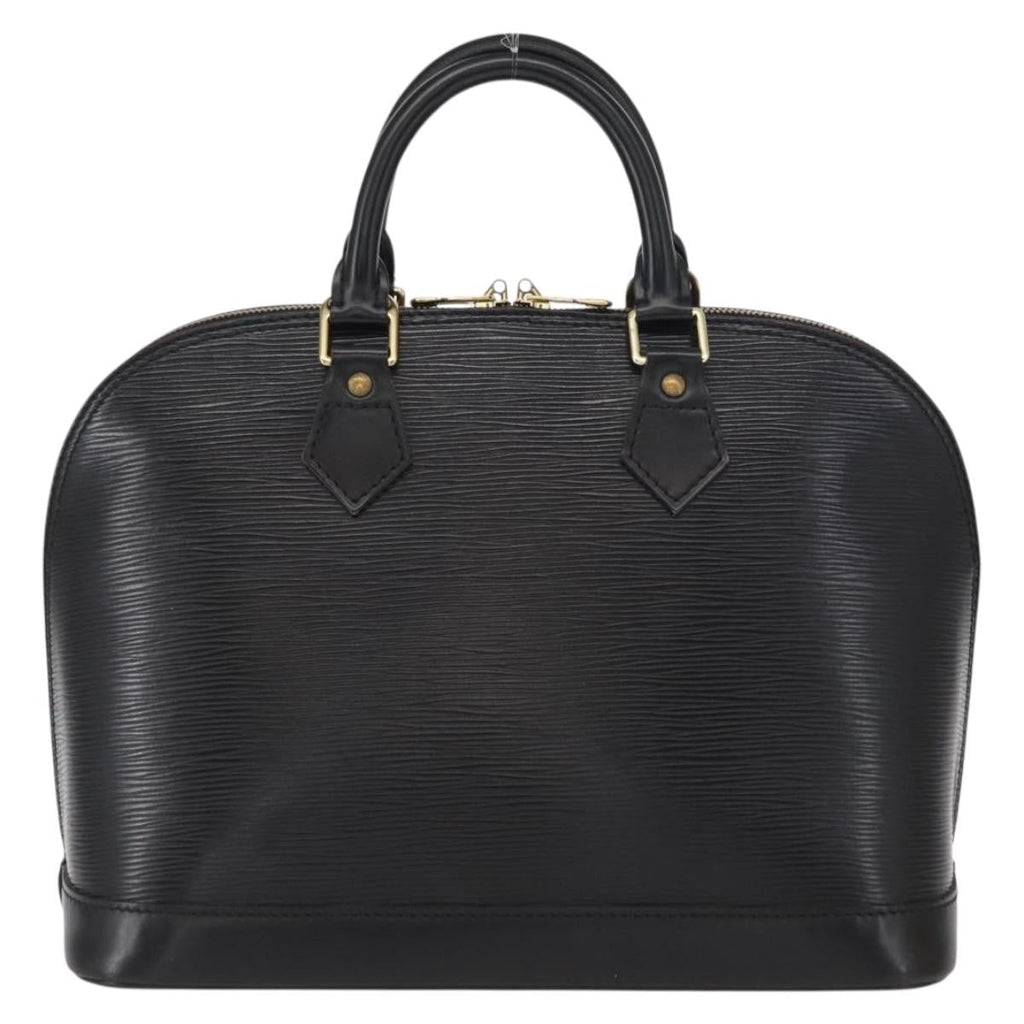 Louis Vuitton Alma Handbag Epi Leather Black Leather Handbag (Pre-Owned)