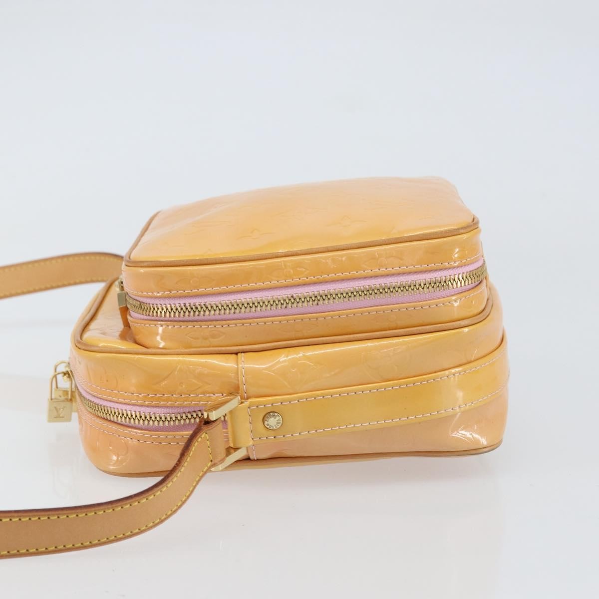 Louis Vuitton Wooster Handbag Monogram Vernis Yellow Patent_Leather Shoulder Bag Bag (Pre-Owned)