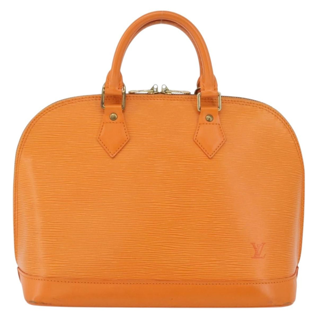 Louis Vuitton Alma Handbag Epi Leather Orange Leather Handbag (Pre-Owned)