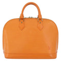 Louis Vuitton Alma Handbag Epi Leather Orange Leather Handbag (Pre-Owned)