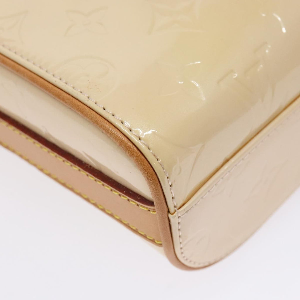 Louis Vuitton Sullivan Handbag Monogram Vernis Beige Patent_Leather Bag (Pre-Owned)