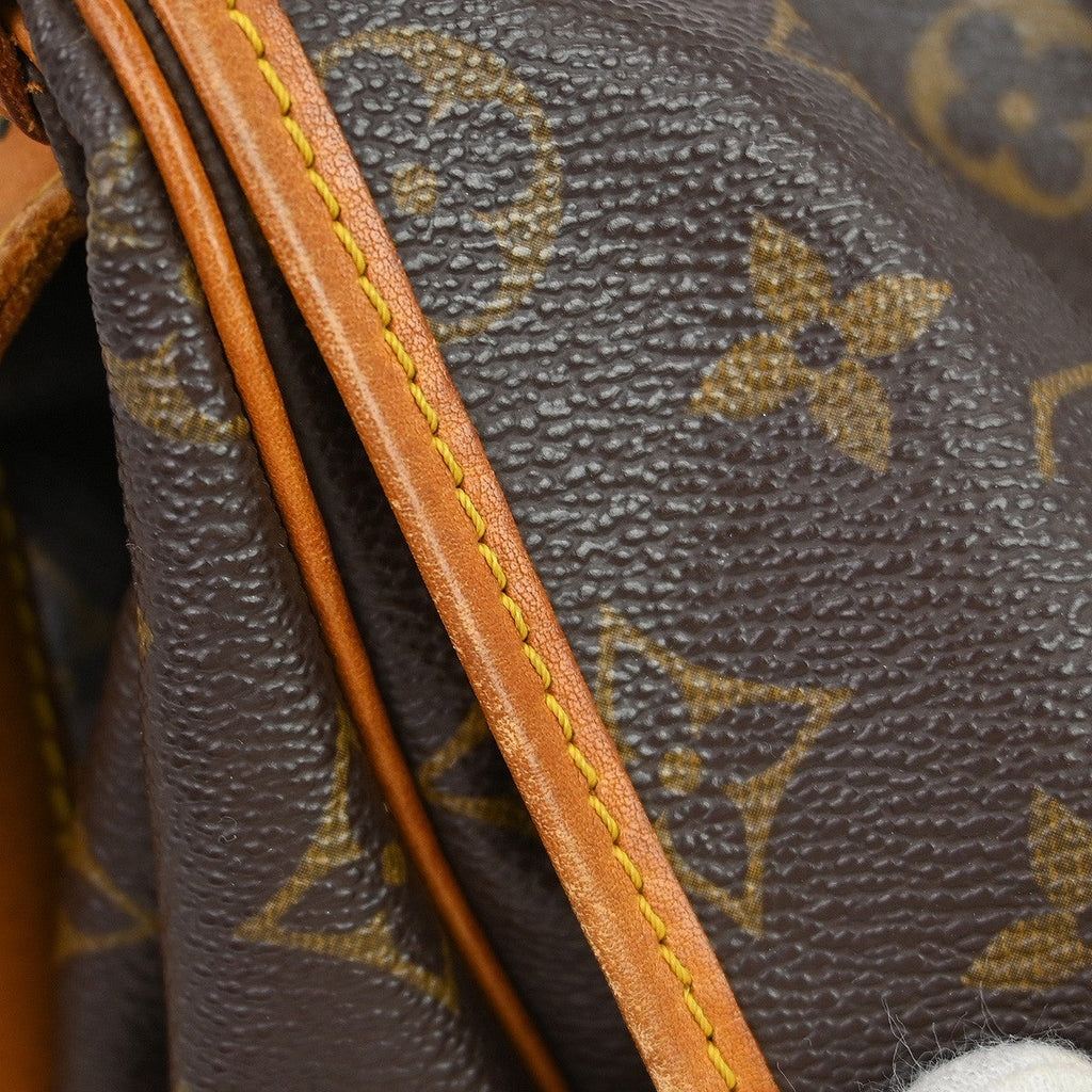 Louis Vuitton Saumur Handbag Monogram Canvas Brown Canvas Shoulder Bag Bag (Pre-Owned)