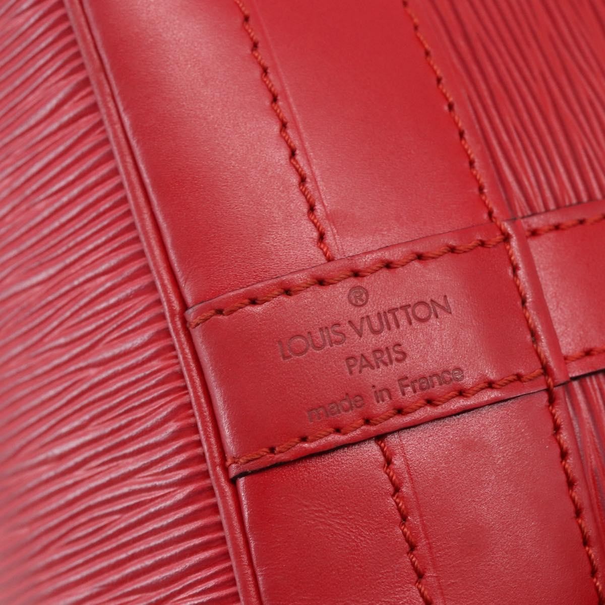 Louis Vuitton Noe Shoulder Bag Leather Red Leather Shoulder Bag Bag (Pre-Owned)