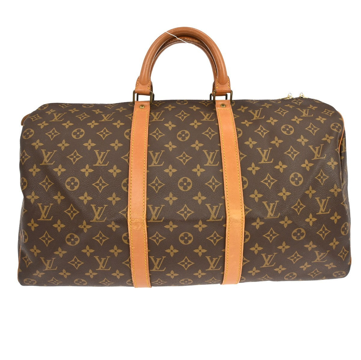 Louis Vuitton Keepall Bag Monogram Canvas Brown Canvas Travel Bag Bag (Pre-Owned)