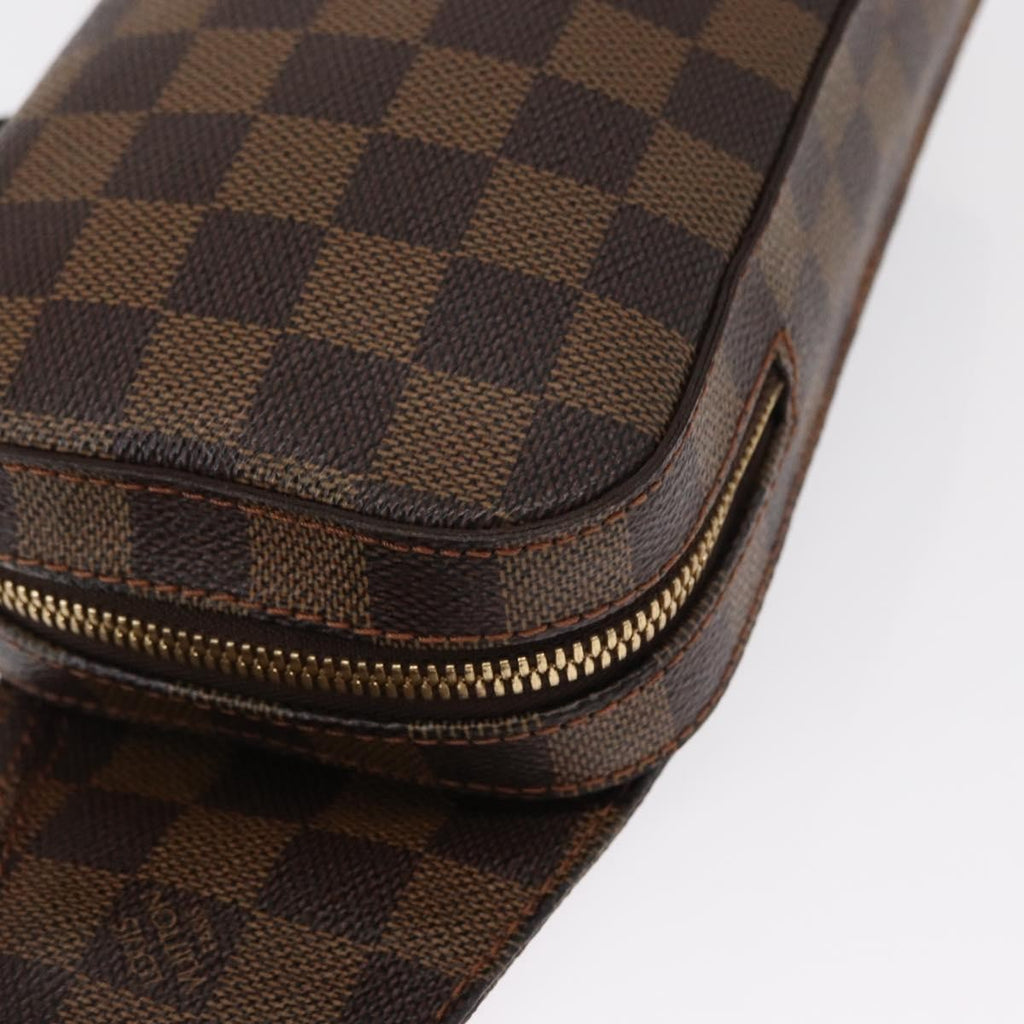 Louis Vuitton Geronimos Waist Bag Damier Brown Canvas Shoulder Bag Bag (Pre-Owned)