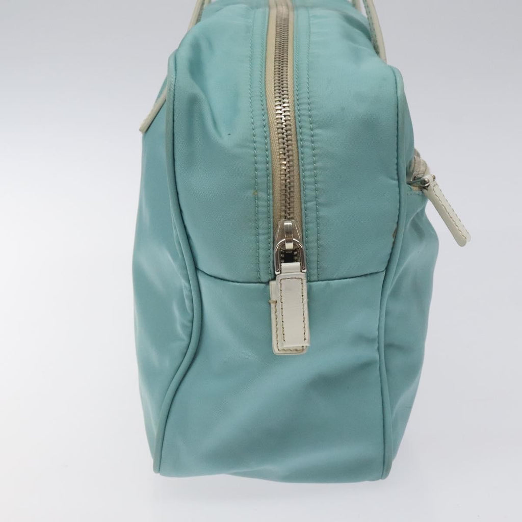 Prada Vintage Handbag Tessuto Blue Nylon Handbag (Pre-Owned)