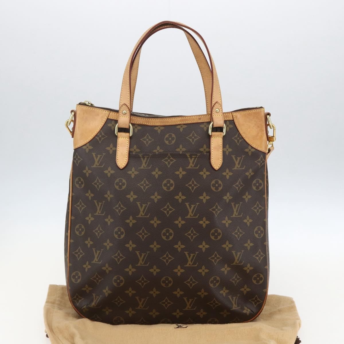Louis Vuitton Odeon Handbag Monogram Canvas Brown Canvas Shoulder Bag Bag (Pre-Owned)