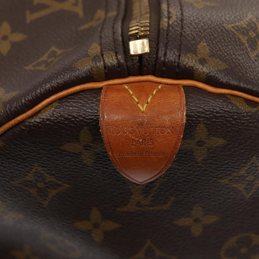 Louis Vuitton Keepall Bag Monogram Canvas Brown Canvas Travel Bag Bag (Pre-Owned)