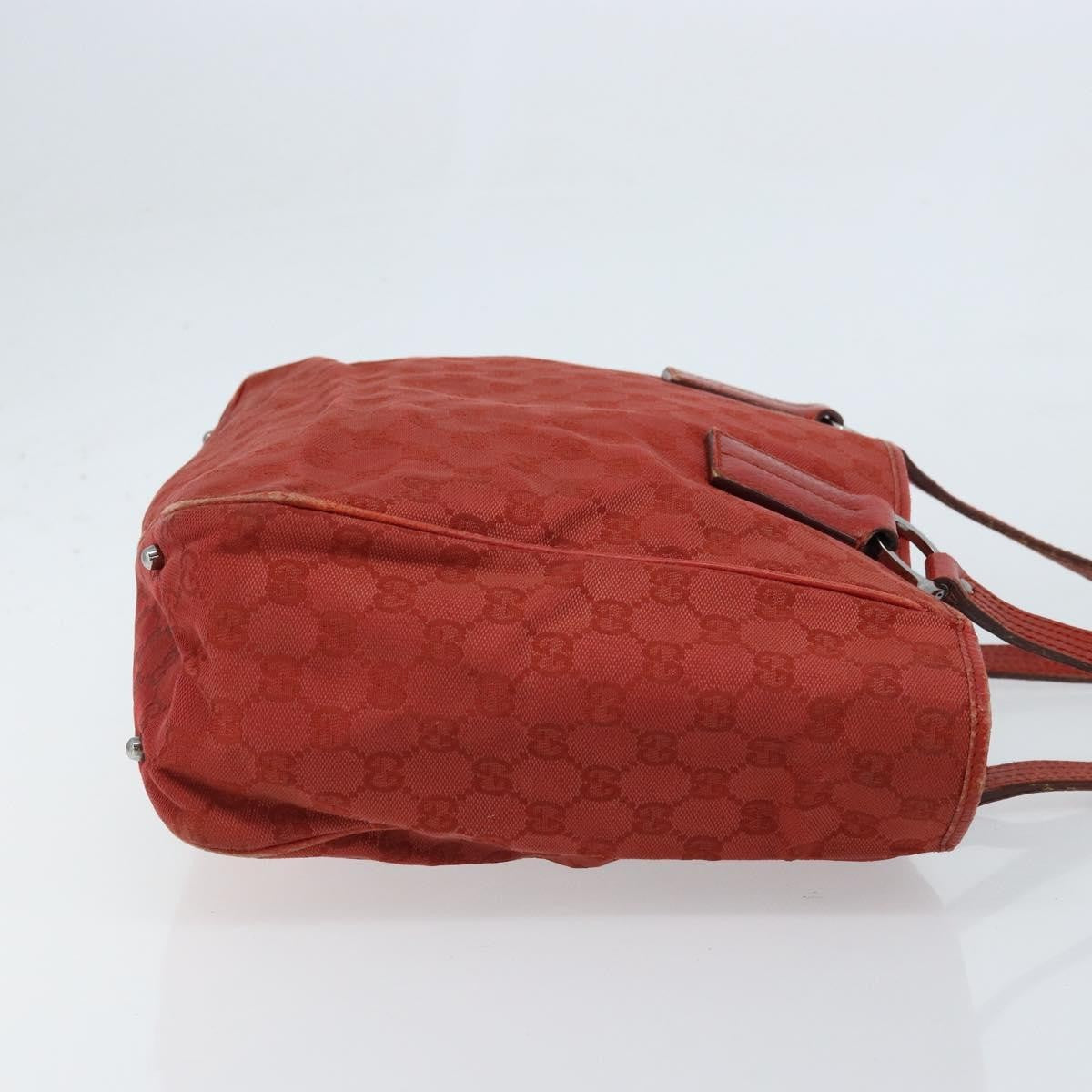 Gucci Vintage Open Tote Gg Canvas Red Canvas Tote Bag Bag (Pre-Owned)