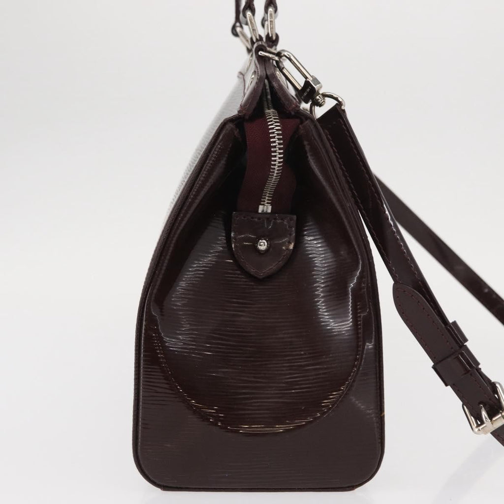 Louis Vuitton Brea Handbag Electric Epi Leather Purple Leather Handbag (Pre-Owned)