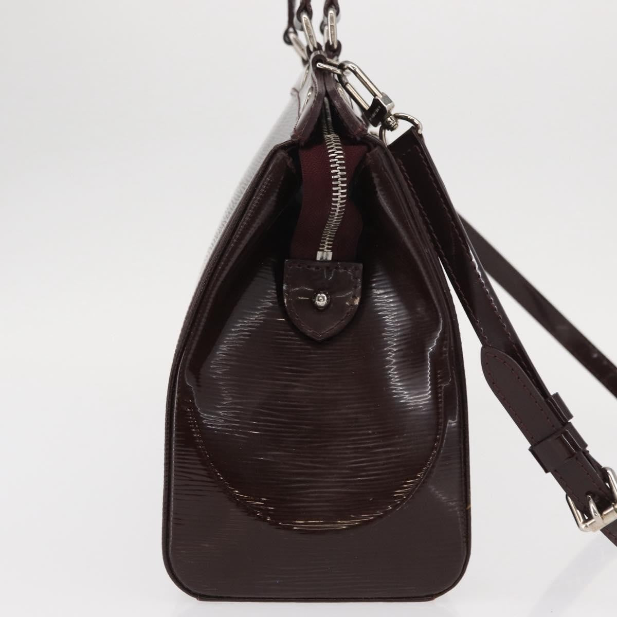 Louis Vuitton Brea Handbag Electric Epi Leather Purple Leather Handbag (Pre-Owned)