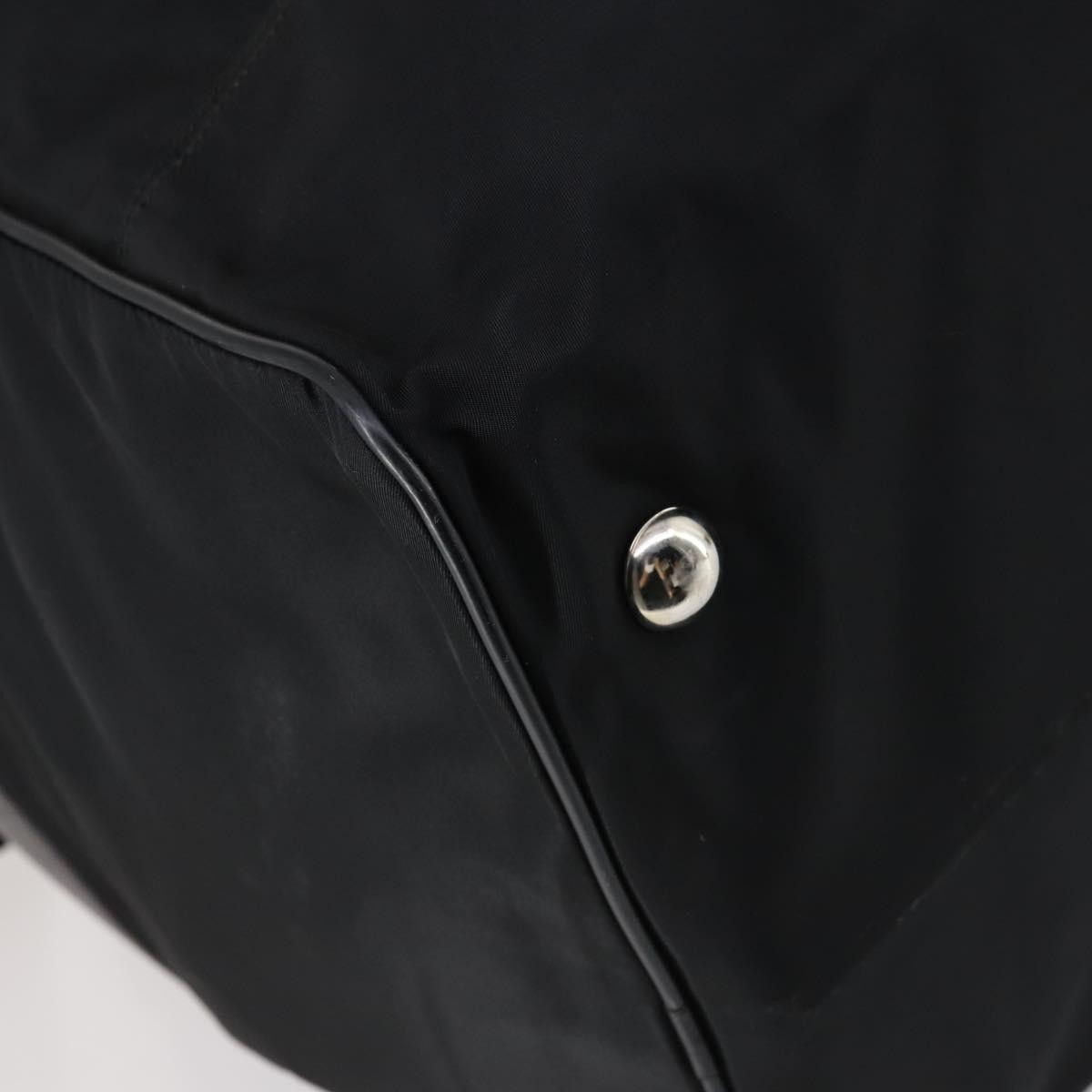 Prada Boston Bag Tessuto Black Nylon Bag (Pre-Owned)