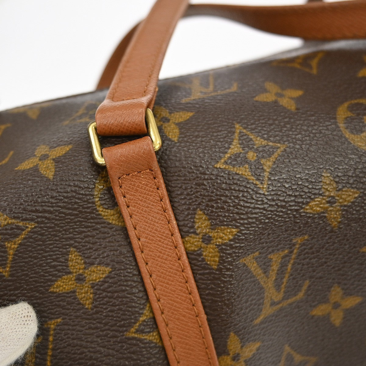 Louis Vuitton Papillon Handbag Monogram Canvas Brown Canvas Handbag (Pre-Owned)