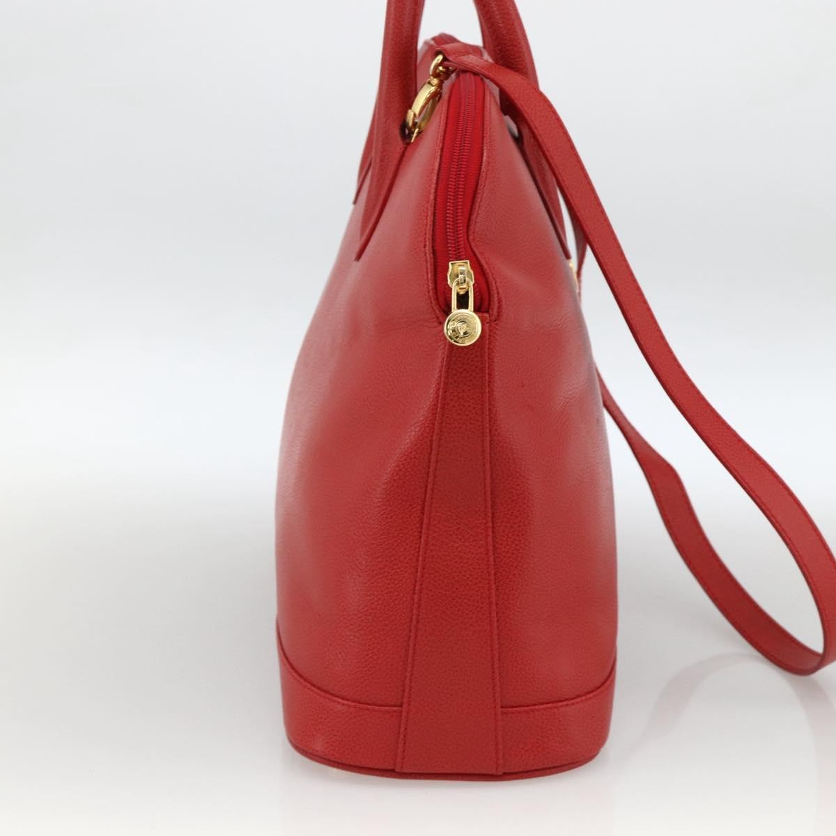 Burberry Vintage Handbag Leather Red Leather Handbag (Pre-Owned)