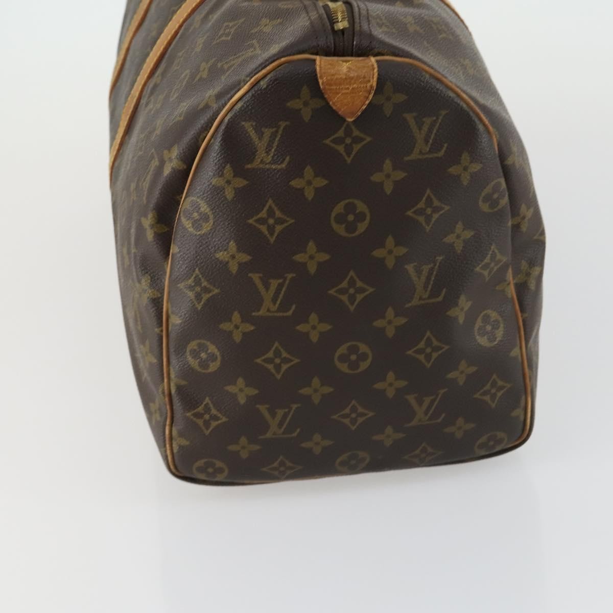 Louis Vuitton Keepall Bag Monogram Canvas Brown Canvas Travel Bag Bag (Pre-Owned)