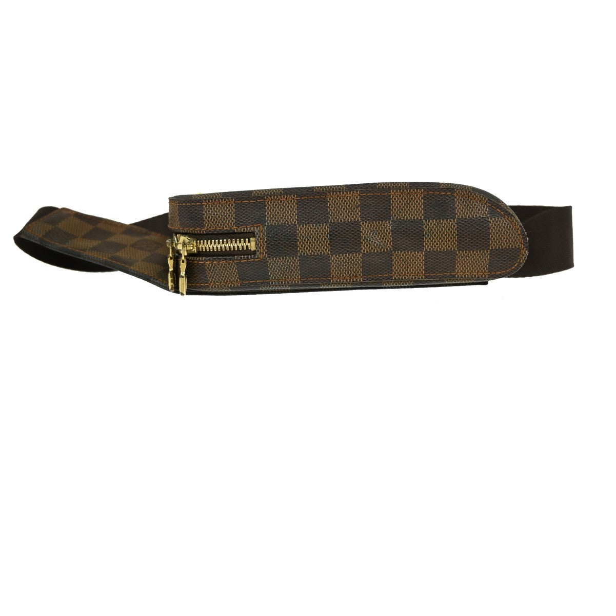 Louis Vuitton Geronimos Waist Bag Damier Brown Canvas Shoulder Bag Bag (Pre-Owned)
