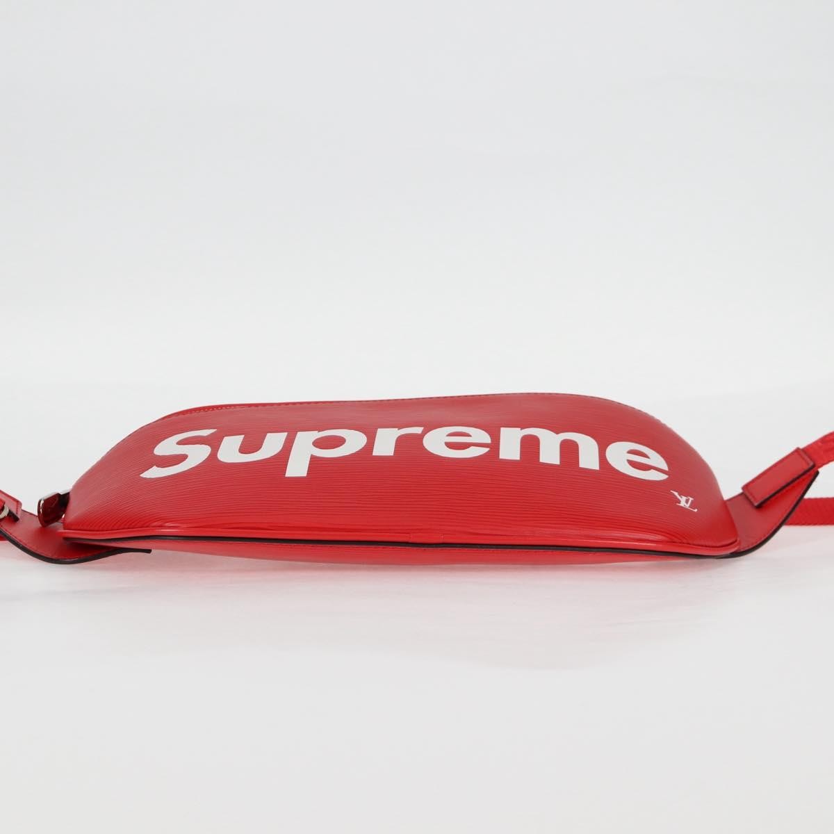 Louis Vuitton Louis Vuitton X Supreme Waist Bag Epi Leather Red Leather Clutche & Pouche Bag (Pre-Owned)