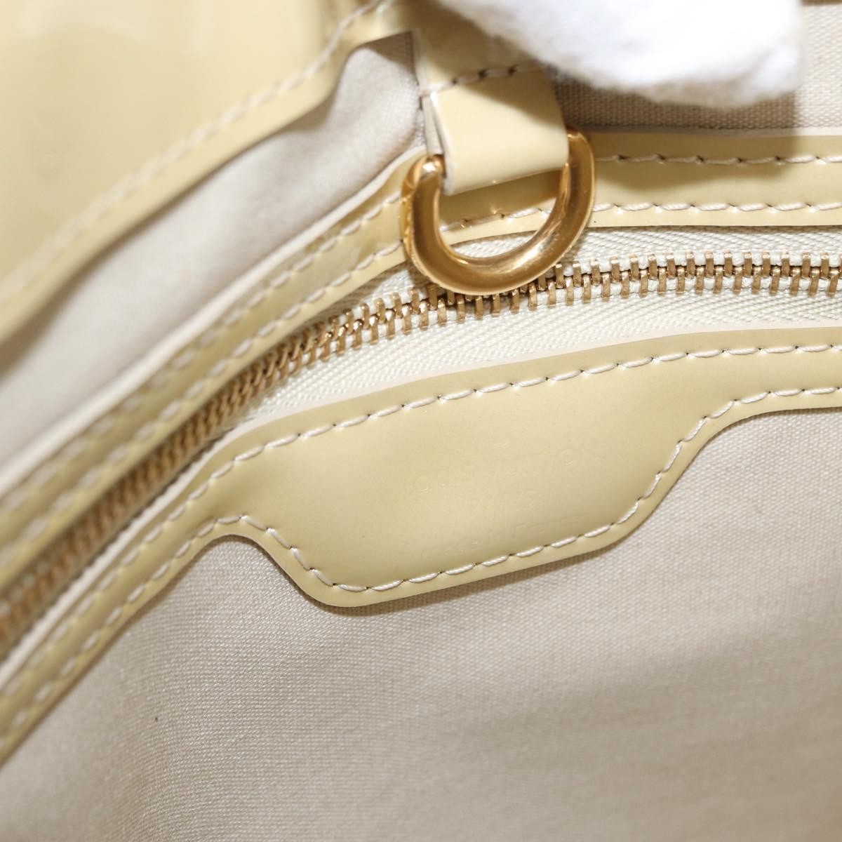 Louis Vuitton Wilshire Handbag Monogram Vernis Beige Patent_Leather Handbag (Pre-Owned)