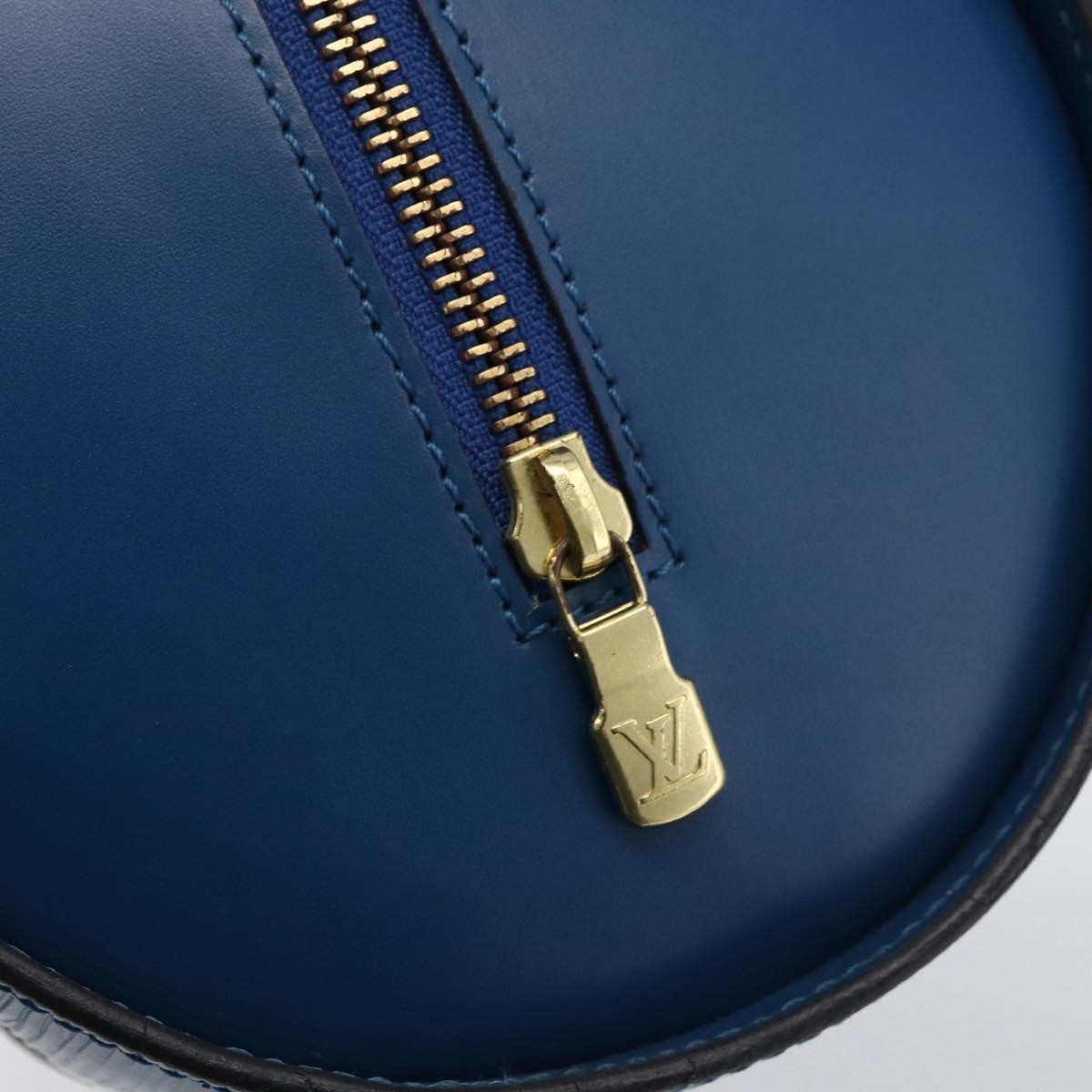 Louis Vuitton Soufflot Handbag Epi Leather Blue Leather Handbag (Pre-Owned)